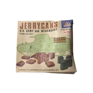 Jerrycans Jerry Cans US Army and Wehrmacht 1:35 Scale Italeri Model Kit Set 402